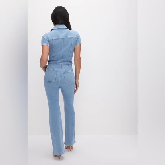 New Good American - PETITE FIT FOR SUCCESS BOOTCUT JUMPSUIT - Picture 2 of 12